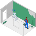 What is the formula for calculating paint?